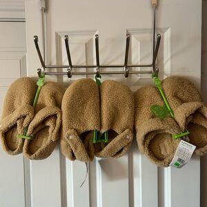 CROCS Tan Fleece Slippers